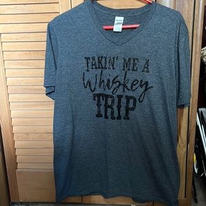 Crazy Train Takin Me a Whiskey Trip Tee - Large